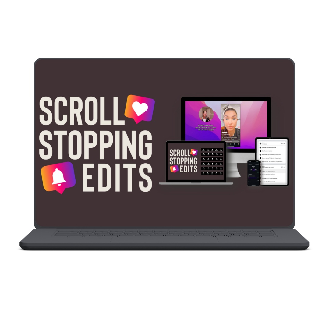 Scroll Stopping Edits - video editing course