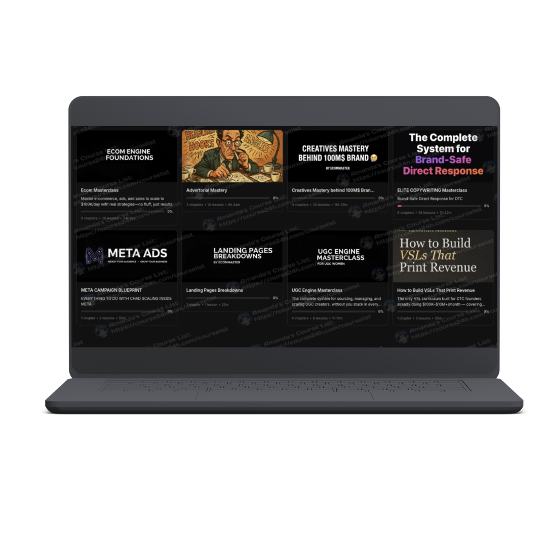 The Ecom Masterclass by Zakariya  – (April  2026 Update)