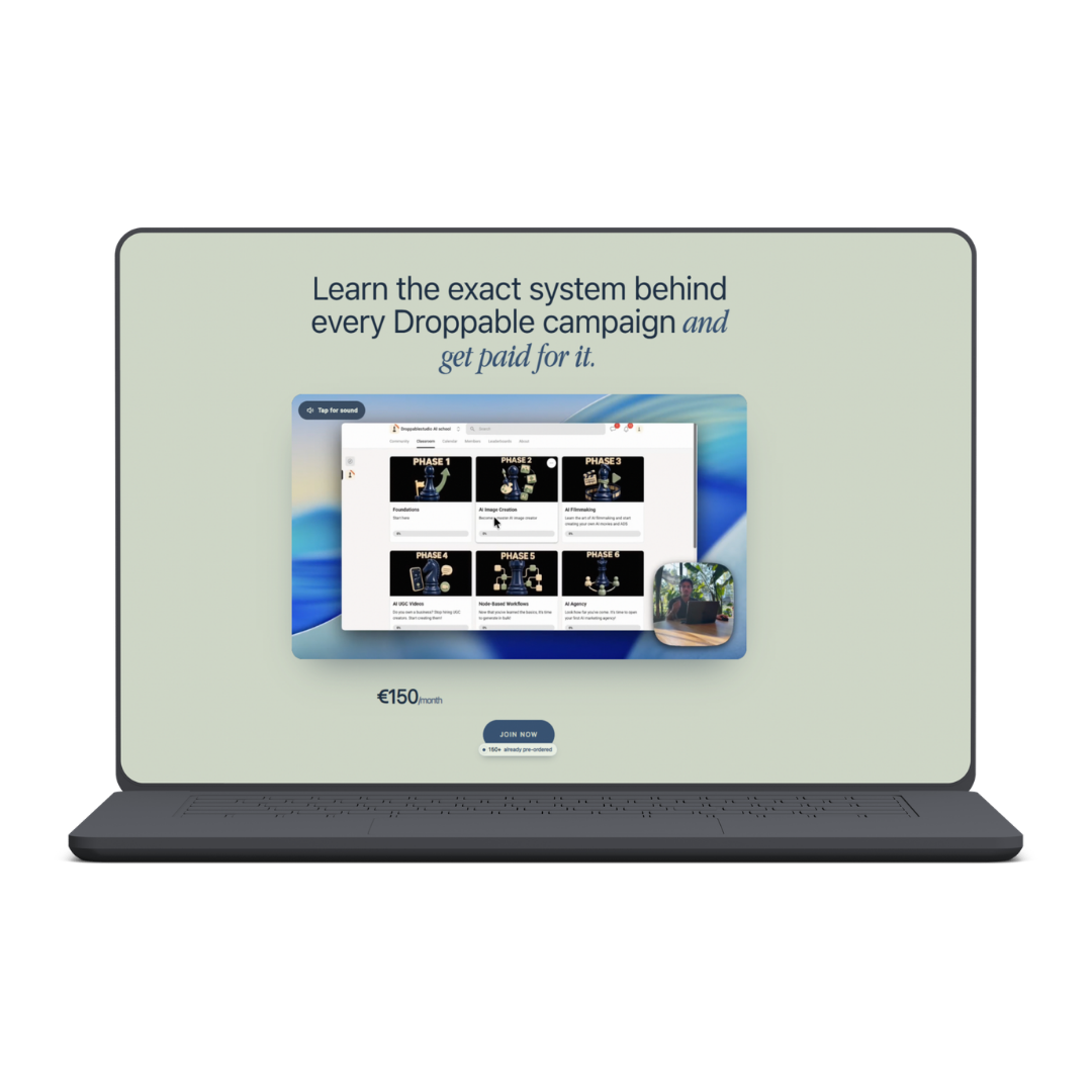 Learn the exact system behind every Droppable campaign and get paid for it.