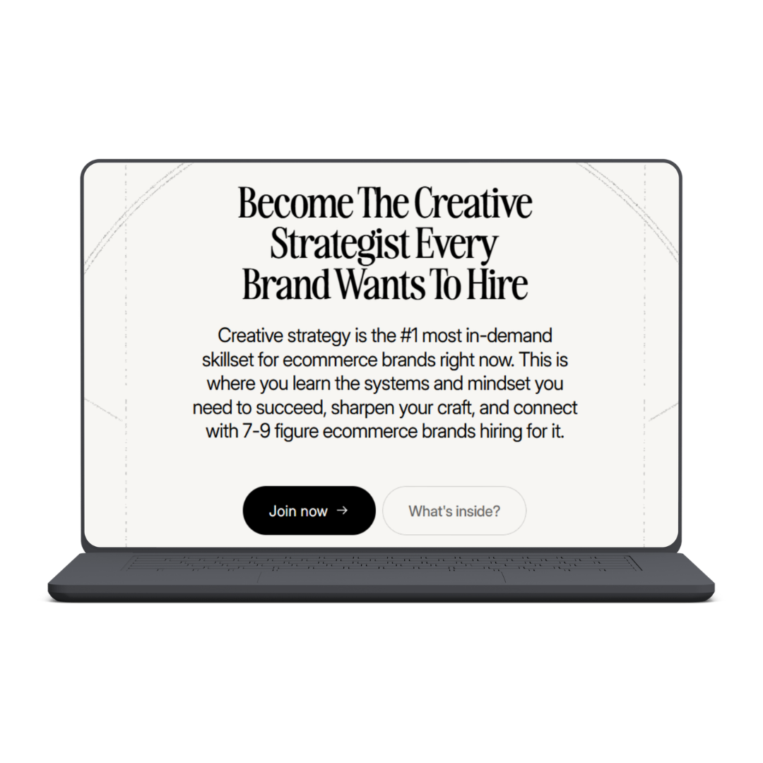 Become The Creative Strategist Every Brand Wants To Hire – ECOM UNIVERSITY (October 2026)